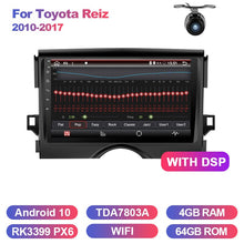 Cargar imagen en el visor de la galería, Eunavi 2 din car radio stereo multimedia GPS for Toyota Reiz 2010-2017 2din headunit TDA7851 Subwoofer USB NO DVD Android 10