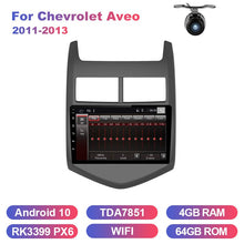 Cargar imagen en el visor de la galería, Eunavi 2 din car radio Multimedia For Chevrolet Aveo 2011-2013 GPS Android 10 Navigation 2din stereo Touch screen Head Unit