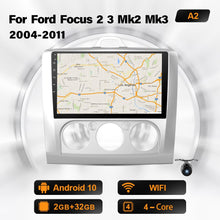 Laden Sie das Bild in den Galerie-Viewer, Eunavi 2 Din Android Audio 9&#39;&#39; Headunit Autoradio Multimedia Player Für Ford Focus 2 3 Mk2 Mk3 2004-2011 Fließheck 2din DSP GPS