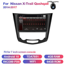 Charger l&#39;image dans la galerie, Eunavi 10.1&quot; Android 10 Car GPS Radio Player for Nissan X-Trail Qashqail 2014 -2017 with Octa Core 4GB+32GB Stereo Multimedia