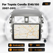 Cargar imagen en el visor de la galería, Eunavi car multimedia radio player for Toyota Corolla E140/150 2007-2011 autoradio stereo GPS PX6 4G 64GB 2DIN Android 10 system