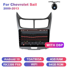 Cargar imagen en el visor de la galería, Eunavi 2 din Car radio GPS for Chevrolet Sail 2009-2013 Autoradio stereo Navigation multimedia TDA7851 headunit Android 10