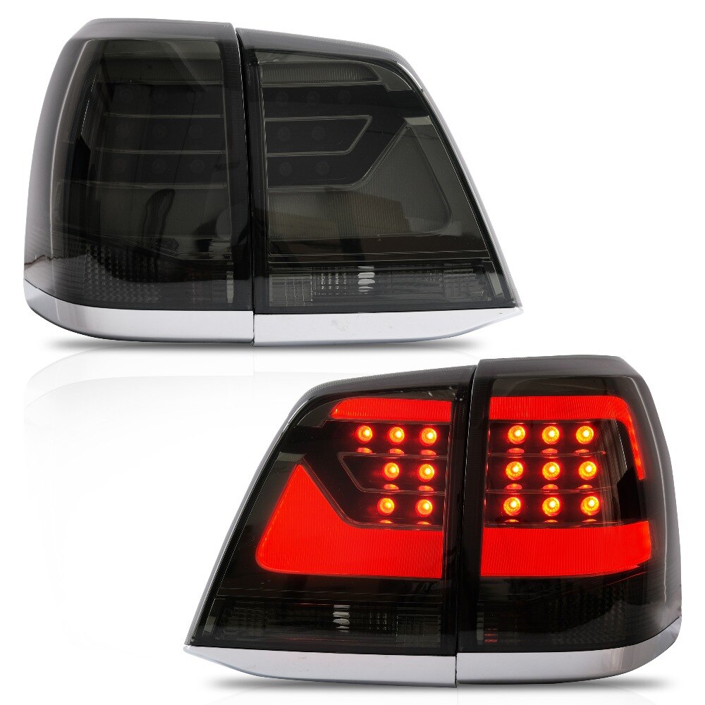 VLAND Tail Lights Assembly For Toyota Land Cruiser 2008-2015 Taillights Tail Lamp With Turn Signal Reverse Lights DRL Light