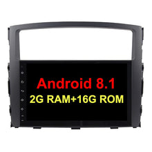 Laden Sie das Bild in den Galerie-Viewer, Eunavi 2 Din 9&#39;&#39; Quad Core Android 9.0 Car Radio Stereo Player GPS Navigation for MITSUBISHI PAJERO V97 2006-2015 1024*600 HD