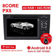 Laden Sie das Bild in den Galerie-Viewer, Eunavi 2 din Android 9 GPS 2 Din Autoradio Stereoanlage Für Audi / A4 / S4 Multimedia 8 Kerne 4GB 64GB Auto DVD Radio 2din Headunit