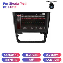 Charger l&#39;image dans la galerie, Eunavi 2 Din Car Radio Stereo For Skoda Yeti 2014 2015 2016 GPS Navigation multimedia player TDA7851 8 CORE WIFI Android 10