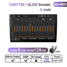 Load image into Gallery viewer, Eunavi 4G 2DIN Android 11 Car Radio Stereo Multimedia Video Player Universal Head unit DVD GPS 9inch 10.1inch QLED Screen 6+128G