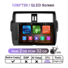 Załaduj zdjęcie do przeglądarki galerii, Eunavi 4G 2 Din Android 11 Car Radio Multimedia Video Player For Toyota Land Cruiser Prado 150 2013 - 2017 Head unit DVD GPS