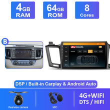 Load image into Gallery viewer, Eunavi Android 10 Autoradio For Toyota RAV4 2013 2014 2015 - 2018 Car Radio Multimedia Video Player GPS Navi 4G 64G No 2 din DVD