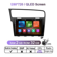 Laden Sie das Bild in den Galerie-Viewer, Eunavi 4G 1280*720 2 Din Android 11 Car Radio Multimedia Video Player For VW Golf 7 Golf7 2013 - 2017 2DIN DVD GPS Head Unit