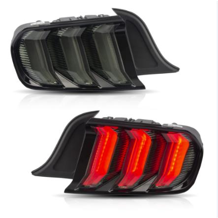 VLAND Tail lamp assembly for Ford Mustang 2015-2020 Tail light with Sequential Turn Signal Reverse Lights Plug and Play