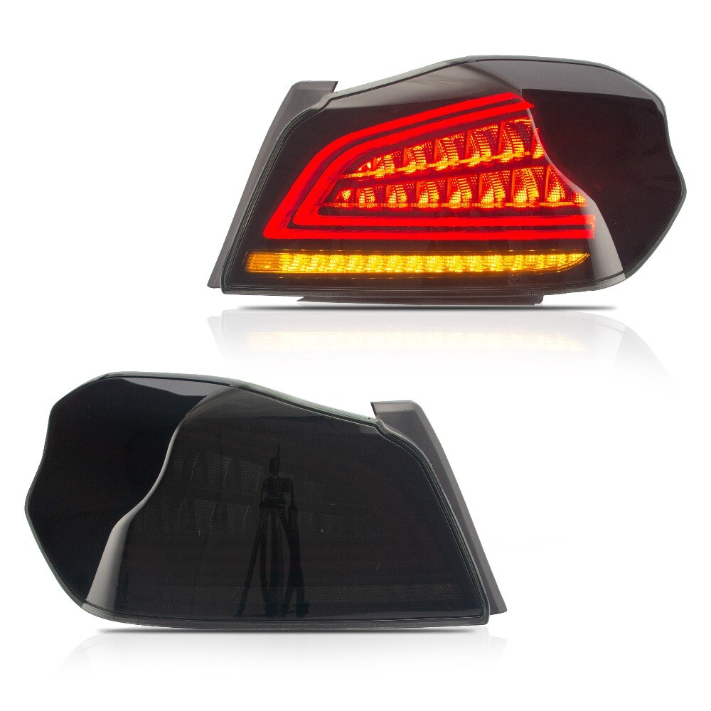 VLAND Tail Lights Assembly For 2015-2019 Subaru WRX / WRX STI Tail Lamp With Sequential Turn Signal