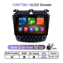 Laden Sie das Bild in den Galerie-Viewer, Eunvai AI Voice Control CarPlay Car Radio Multimedia Player For Honda Accord 7 2003 - 2008 DSP 4G Andorid 11 Auto GPS 2 din DVD