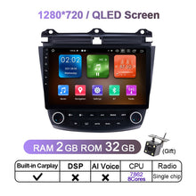 Load image into Gallery viewer, Eunvai AI Voice Control CarPlay Car Radio Multimedia Player For Honda Accord 7 2003 - 2008 DSP 4G Andorid 11 Auto GPS 2 din DVD