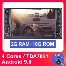 Laden Sie das Bild in den Galerie-Viewer, Eunavi 2 din 7 inch Android 9.0 car radio multimedia player for Toyota Hilux VIOS Old Camry Prado RAV4 Prado 2003-2008 gps navi