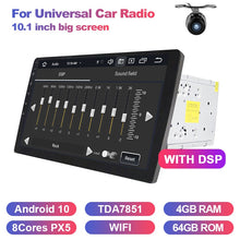 Charger l&#39;image dans la galerie, Eunavi 2 din 10.1 inch DSP TDA7851 Universal Android 10 Car Multimedia Radio player 2din GPS touch screen Bluetooth wifi NO DVD