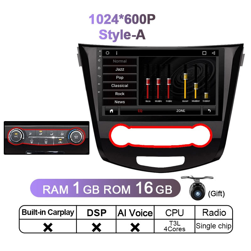 Eunavi 2 Din Android 11 For Nissan X-Trail xtrail X Trail T32 2014- 2018 Qashqai J11 Car Radio GPS DVD Multimedia Video Player