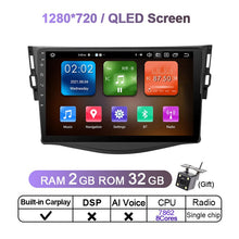 Laden Sie das Bild in den Galerie-Viewer, Eunavi 4G QLED 2 Din Android 11 Car Radio Head unit Multimedia Video Player For Toyota RAV4 Rav 4 2005 2006 2007 - 2013 DVD GPS