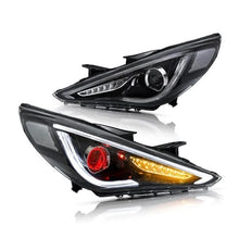 Laden Sie das Bild in den Galerie-Viewer, VLAND Headlamp Car Headlight Assembly for Hyundai Sonata 2011 2012 2013 2014 Head light with demon eye