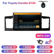 Załaduj zdjęcie do przeglądarki galerii, Eunavi Car DVD Player For Toyota Corolla E120 BYD F3 2 Din Car Multimedia Stereo GPS Auto Radio 8Core Android 10 DSP 4G 64G