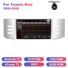 Cargar imagen en el visor de la galería, Eunavi car radio stereo multimedia for Toyota Reiz 2005-2009 double 2 din headunit TDA7851 Android 10 GPS Navigation audio