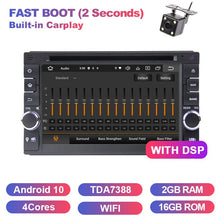 Charger l&#39;image dans la galerie, Eunavi 2 Din Android Universal Car Radio DVD Audio GPS Auto Multimedia Player 2Din Navigation Headunit PC CD TDA7851 DSP USB