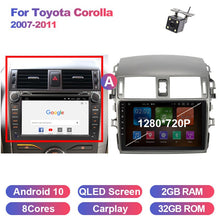 Cargar imagen en el visor de la galería, Eunavi 2 Din Android 10 Car DVD For Toyota Corolla 2006 - 2013 Multimedia Video Player 4G 64G DSP GPS Navi car radio stereo 2din