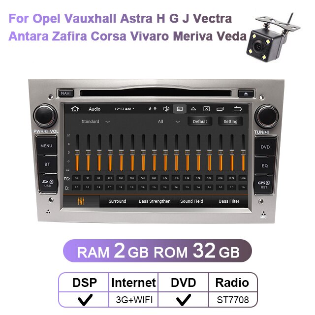 Eunavi 2 Din ChG DSP Android Tsar Radio DVD DVD Stereo Player Für Opel Astra HGY Vectra Antara Zafira Corsa Vivaro Meriva Veda