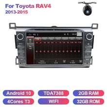 Cargar imagen en el visor de la galería, Eunavi 2 Din Android 9.0 Car DVD Radio Multimedia Stereo for Toyota RAV4 2013-2015 2Din GPS Navigation headunit pc TDA7851