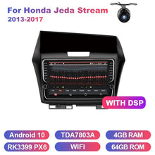 Charger l&#39;image dans la galerie, Eunavi 2 din car radio stereo multimedia GPS for Honda Jeda Stream 2013-2017 2din Android 10 headunit TDA7851 Subwoofer USB