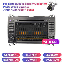 Charger l&#39;image dans la galerie, Eunavi 2 Din Android 10 Car Multimedia Player DVD Radio GPS Auto For Mercedes Benz B200 B class W245 B170 W209 W169 Sprinter DSP