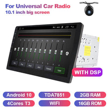 Laden Sie das Bild in den Galerie-Viewer, Eunavi 2 din 10,1 Zoll DSP TDA7851 Universal Android 10 Auto Multimedia Radio Player 2din GPS Touchscreen Bluetooth WLAN KEINE DVD