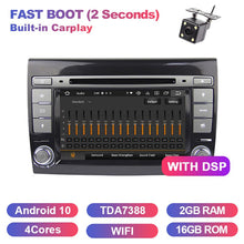 Cargar imagen en el visor de la galería, Eunavi 2 Din Android 10 Car Multimedia player Auto Radio GPS PC For Fiat Bravo 2007 2008 2009 2010 2011 2012 Automotivo Audio