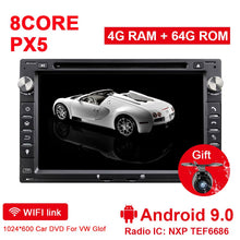 Cargar imagen en el visor de la galería, Eunavi 2 Din Car DVD Radio Multimedia Player GPS For VW Glof Bora Passat Mk5 Golf Mk4 Polo Jetta Seat 2din auto stereo 4G 64GB