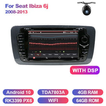 Załaduj zdjęcie do przeglądarki galerii, Eunavi Android 10 Car DVD Radio GPS Auto For Seat Ibiza 6j 2009 2010 2012 2013 Headunit Multimedia Stereo 4G Screen Audio USB BT