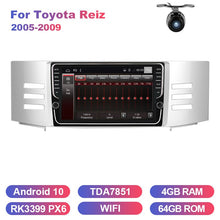 Laden Sie das Bild in den Galerie-Viewer, Eunavi Android car radio stereo multimedia for Toyota Reiz 2005-2009 double 2 din headunit TDA7851 GPS Navigation audio pc