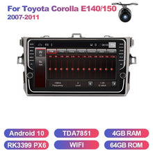 Załaduj zdjęcie do przeglądarki galerii, Eunavi Android system car multimedia radio player for Toyota Corolla E140/150 2007-2011 auto radio gps navigation WIFI USB BT