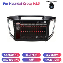 Laden Sie das Bild in den Galerie-Viewer, Eunavi 2din car radio GPS for Hyundai Creta ix25 stereo multimedia navigation 2 DIN autoradio in dash head unit android 10