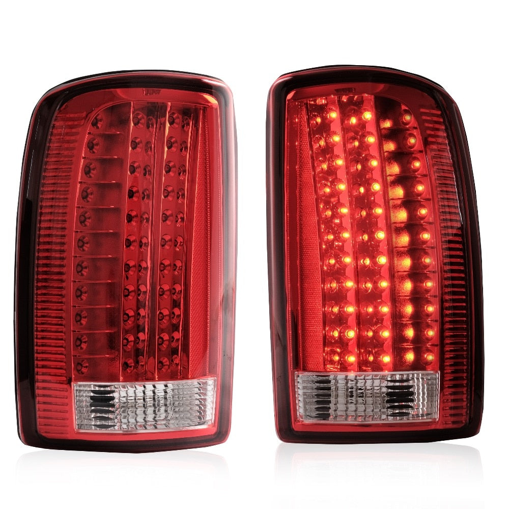 VLAND Tail Lights Assembly For GMC Yukon Chevrolet Tahoe Suburban 2000-2006 Tail Lamp Turn Signal Reverse Lights LED DRL Light