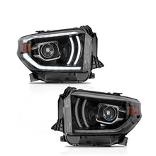 Laden Sie das Bild in den Galerie-Viewer, VLAND Headlamp Car Headlights Assembly for Toyota Tundra LED Projector Headlights LED DRL with moving turn signal Dual Beam Lens