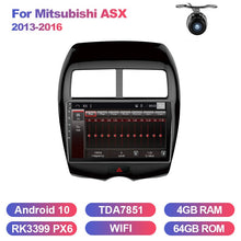 Cargar imagen en el visor de la galería, Eunavi car radio stereo multimedia pc player for Mitsubishi ASX 2013-2016 2 din Android headunit GPS TDA7851 Subwoofer USB