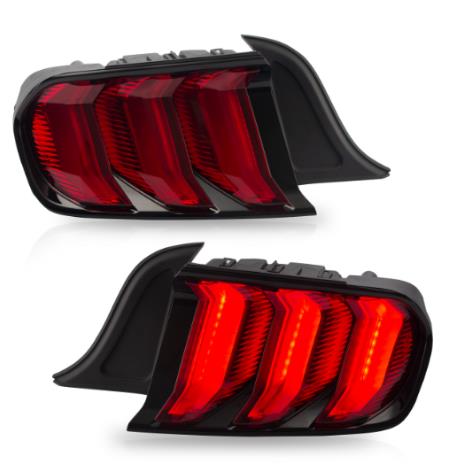 VLAND Tail lamp assembly for Ford Mustang 2015-2020 Tail light with Sequential Turn Signal Reverse Lights Plug and Play