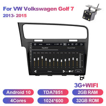 Załaduj zdjęcie do przeglądarki galerii, Eunavi 2 Din Tsar Radio GPS dla IN Volkswagen Golf golf Golf 2013-2015 odtwarzacz multimedialny CHG SHCHG auto audio stereo Autoradio Android