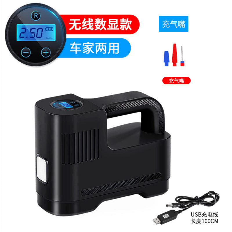 Car air pump, portable air pump, high power digital display tire air pump, smart wireless electric air pump