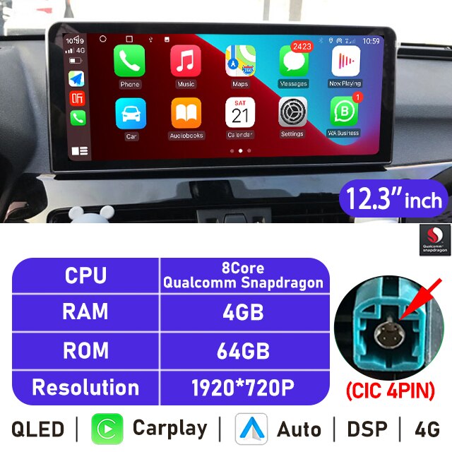 Eunavi 10.25''/12.3'' Android Car Radio GPS For BMW X5 E70 X6 E71 (2007-2013) CCC CIC System Multimedia Stereo CarPlay Autoradio