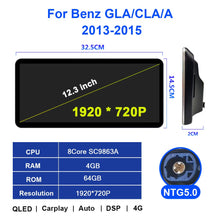 Załaduj zdjęcie do przeglądarki galerii, Eunavi Android Car radio Multimedia Player for Mercedes Benz A CLA GLA Class W117 W176 X156 2013-2015 NTG 4.5 NTG 5.0 gps