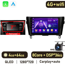 Charger l&#39;image dans la galerie, Eunavi 2 Din Android Auto Car Multimedia Player For Nissan Qashqai J11 X-Trail 3 T32 2013-2017 Auto Radio QLED Screen 4G GPS DVD