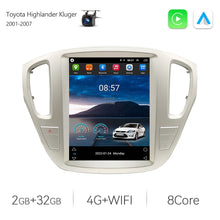 Laden Sie das Bild in den Galerie-Viewer, Eunavi Tesla Style Android 11 Car Radio For Toyota Highlander Kluger 2001-2007 12.1&quot; Car Stereo GPS Navigation Carplay BT