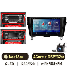 Load image into Gallery viewer, Eunavi 2 Din Android Auto Car Multimedia Player For Nissan Qashqai J11 X-Trail 3 T32 2013-2017 Auto Radio QLED Screen 4G GPS DVD