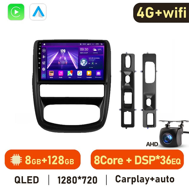 Eunavi 9'' Android 10 Car Radio Stereo For Renault Duster 1 2010 2011 2012 2013 2014 2015 Multimedia Player 2 Din Carplay 4G GPS